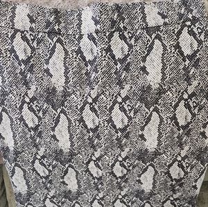 Snake print pencil skirt